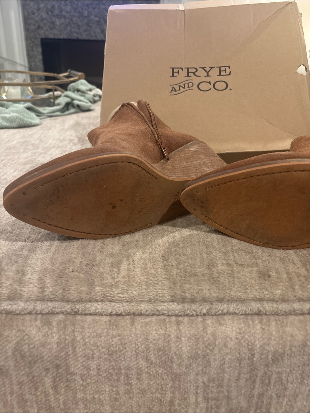 Frye Kaye Chelsea wedge booties
